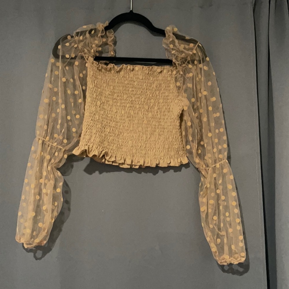 tan Shein shirt